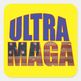 Ultra MAGA Trump Supporter 💡 Geweldig Weer USA Vierkante Sticker