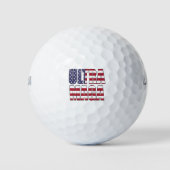 Ultra MAGA Trump Supporter ⛳ Groot-Brittannië Golfballen (Voorkant)