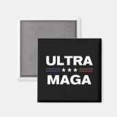 Ultra Maga United State flag 3 Magneet (Voorkant / Achterkant)