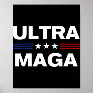 Ultra Maga Verenigde Staten vlag 3 Poster