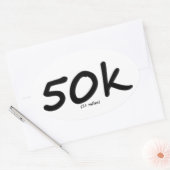Ultra marathon 50k ovale stickers 4 per vel (Envelop)