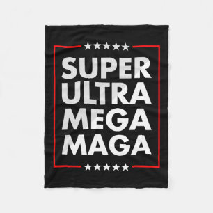 Ultra Mega Maga Trump Liberal Support Republica Fleece Deken