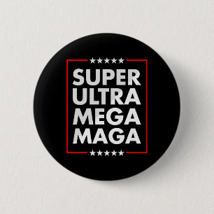 Ultra Mega Maga Trump Liberal Support Republica Ronde Button 5,7 Cm