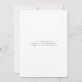 Ultra Minimal Modern Custom Photo Afstuderen Aankondiging (Achterkant)