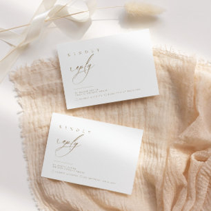 Ultra-minimale typografie RSVP-reactie   Openbare  RSVP Kaartje