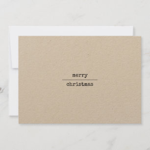 Ultra-minimalistisch modern, prettig kerstfeest feestdagenkaart