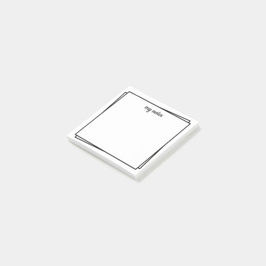 Ultra minimalistische Post-IT notities Post-it® Notes (Schuin)