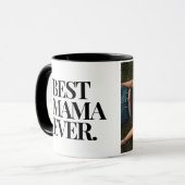 Ultra Modern Bold 'Beste Mama Ooit Foto Mok (Voorkant links)