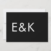 Ultra Modern Bold Groot Monogram Minimalistische B Kaart (Achterkant)