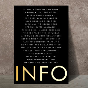 Ultra Modern Bold Monogram Weddenschap GOLD Enclos Folie Uitnodiging