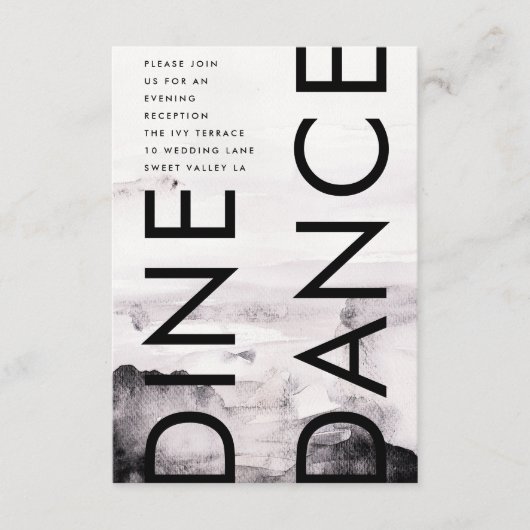 Ultra Modern Genderneutraal huwelijk Informatiekaartje (Voorkant)