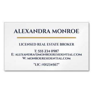 Ultra-Modern Real Estate Business Card Magnet Magnetisch Visitekaartje