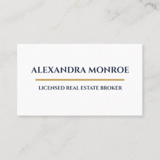 Ultra-Modern Real Estate Horizontal Business Card Visitekaartje