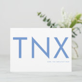 Ultra Modern Vold Baby Blue Dank je Vaderdag (Staand voorkant)