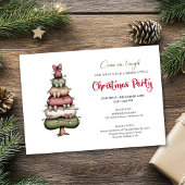 Ultra modern whimsical Christmas tree party Kaart