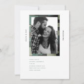 Ultra Moderne B/W Photo Simple Sage Invitation (Devant)