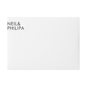 Ultra Moderne BOLD NAMES Wedding Return