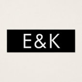 Ultra Moderne Gras Gros Monogramme Cadeau Simple (Devant)