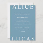 Ultra moderne lay-out Elegant Script bruiloft Kaart (Voorkant)