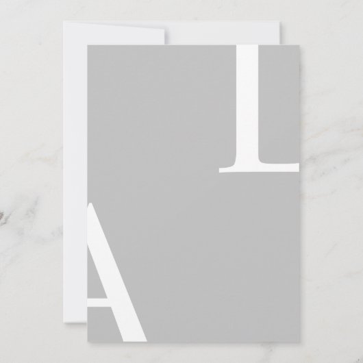 Ultra moderne lay-out Elegant Script bruiloft Kaart (Achterkant)