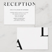 ultra moderne lay-out Reception Enclosure Kaart (Voorkant / Achterkant)