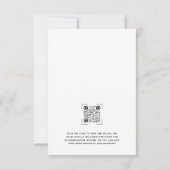 Ultra Moderne QR-code bruiloft Kaart (Achterkant)
