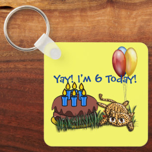 Ultra Schattig 6 Jaar Oude Luipaard Sleutelhanger