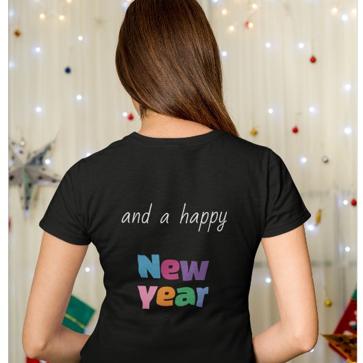 Ultra schattig Kerst T-shirt rendieren en kleurrij