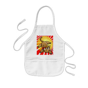 Ultra Schattige Anime Luipaard Kitty Regenboog Hoo Kinder Schort