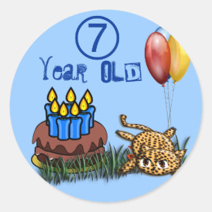 Ultra Schattigee 7 jaar oude luipaard Stickers