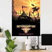 Ultra Sheriff - Determination Poster (Thuiskantoor)