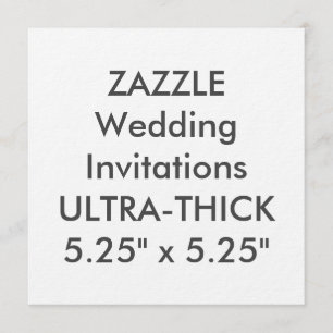 ULTRA-THICK 360 lb 5,25-inch Square Wedding Invita Kaart