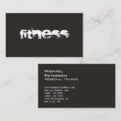 Ultra-Thick Trend Grey Fitness Sport Visitekaartje (Voorkant / Achterkant)