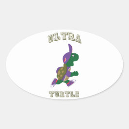 Ultra turtle ovale sticker