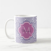 Ultra Violet Arched Scallops Orchid Monogram Naam Koffiemok (Links)
