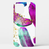 Ultra Violet Brush: Abstracte kunst Case-Mate iPhone Case (Achterkant)