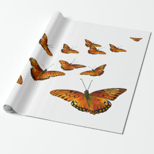 ULTRA VIOLET BUTTERFLY GIFT WRAPPING CADEAUPAPIER