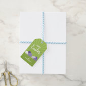 Ultra Violet en Green Happy Easter Gift-Label Cadeaulabel (Met Touw)