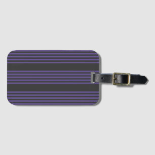 Ultra violet en houtskool met vijf strips bagagelabel