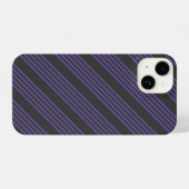 Ultra violet en houtskool met vijf strips iPhone hoesje (Achterkant horizontaal)