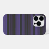 Ultra violet en houtskool met vijf strips iPhone hoesje (Achterkant horizontaal)