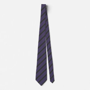 Ultra violet en houtskool met vijf strips stropdas