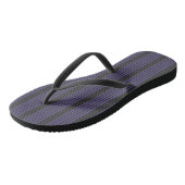 Ultra violet en houtskool met vijf strips teenslippers (Schuin)