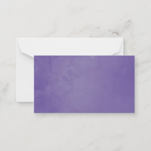 Ultra Violet Floral Vrijgezellenfeest Recipe Invoe Notitiekaartje (Achterkant)