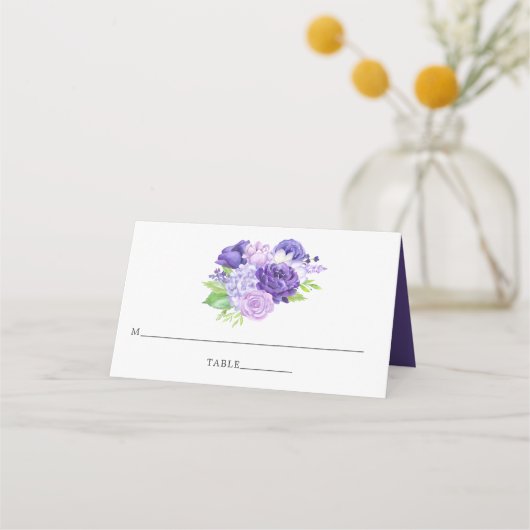 Ultra Violet Floral Wedingnummer (Voorkant)