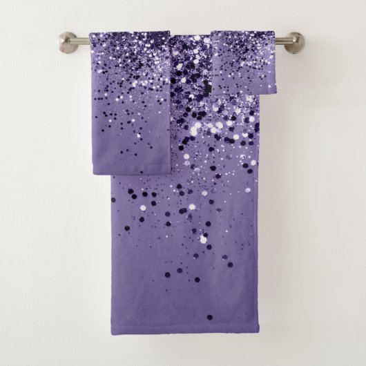 ULTRA VIOLET Glitter Dream #1 Bad Handdoek (Insitu)