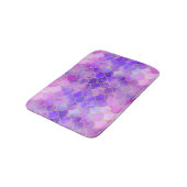 Ultra Violet & Gold Mermaid Scale Patroon Badmat (Gekanteld)