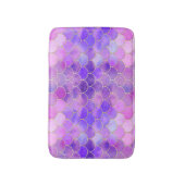 Ultra Violet & Gold Mermaid Scale Patroon Badmat (Voorkant Verticaal)