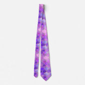 Ultra Violet & Gold Mermaid Scale Patroon Stropdas (Achterkant)