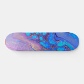 Ultra Violet heldere Abstracte marmerkunst Skateboard (Horizontaal)